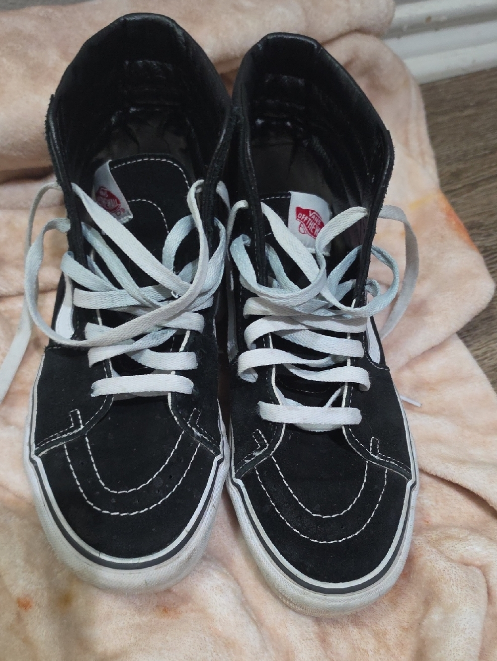 Vans Black & White High Top Sneakers